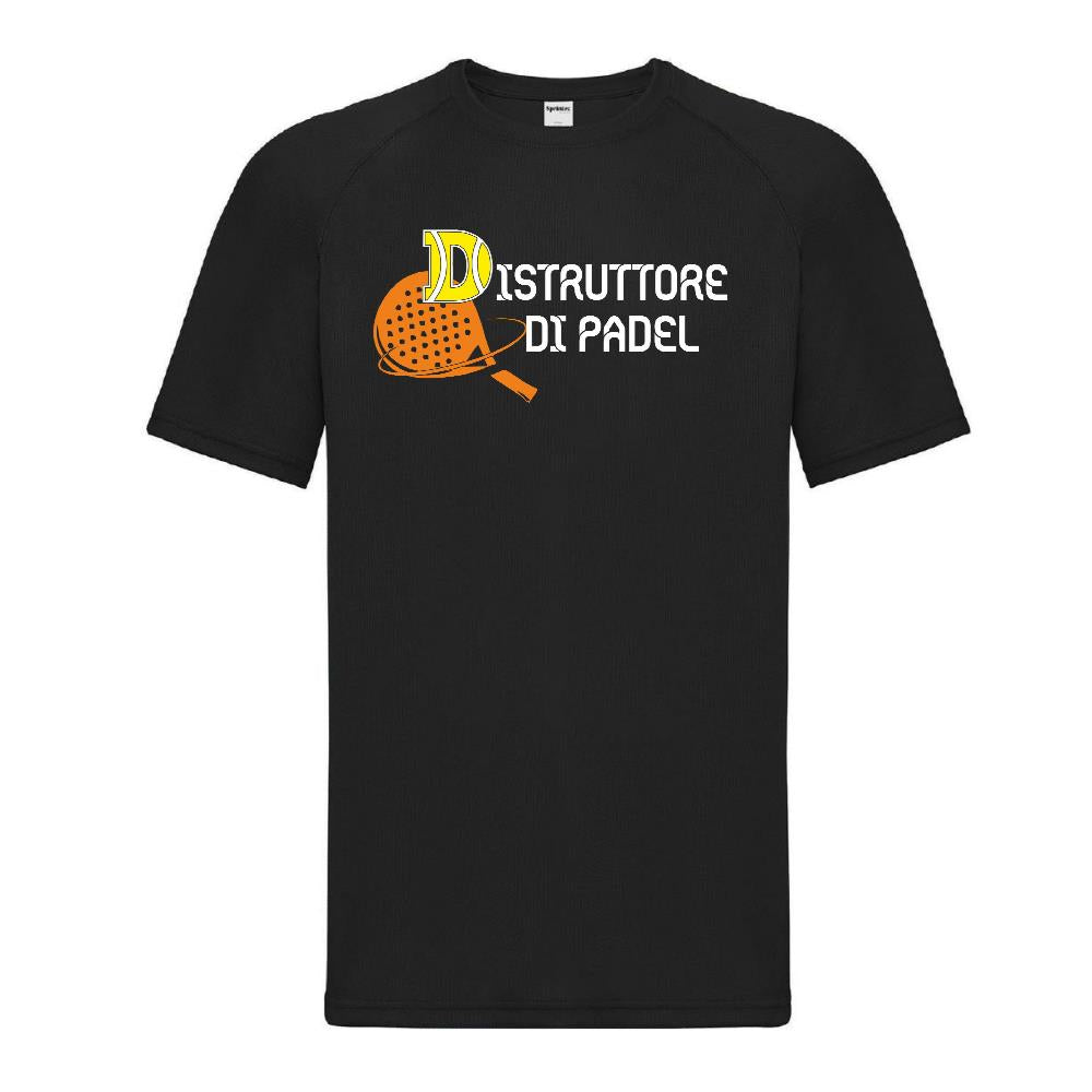 Maglia Tecnica “Distruttore di Padel” T-Shirt Sportiva Maniche Corte Personalizzabile Con Nome PS 37717-001