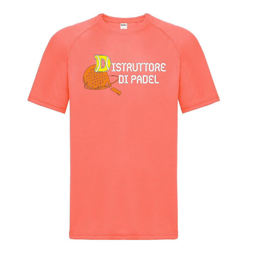 Maglia Tecnica “Distruttore di Padel” T-Shirt Sportiva Maniche Corte Personalizzabile Con Nome PS 37717-001