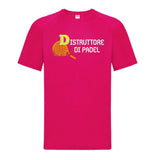 Maglia Tecnica “Distruttore di Padel” T-Shirt Sportiva Maniche Corte Personalizzabile Con Nome PS 37717-001