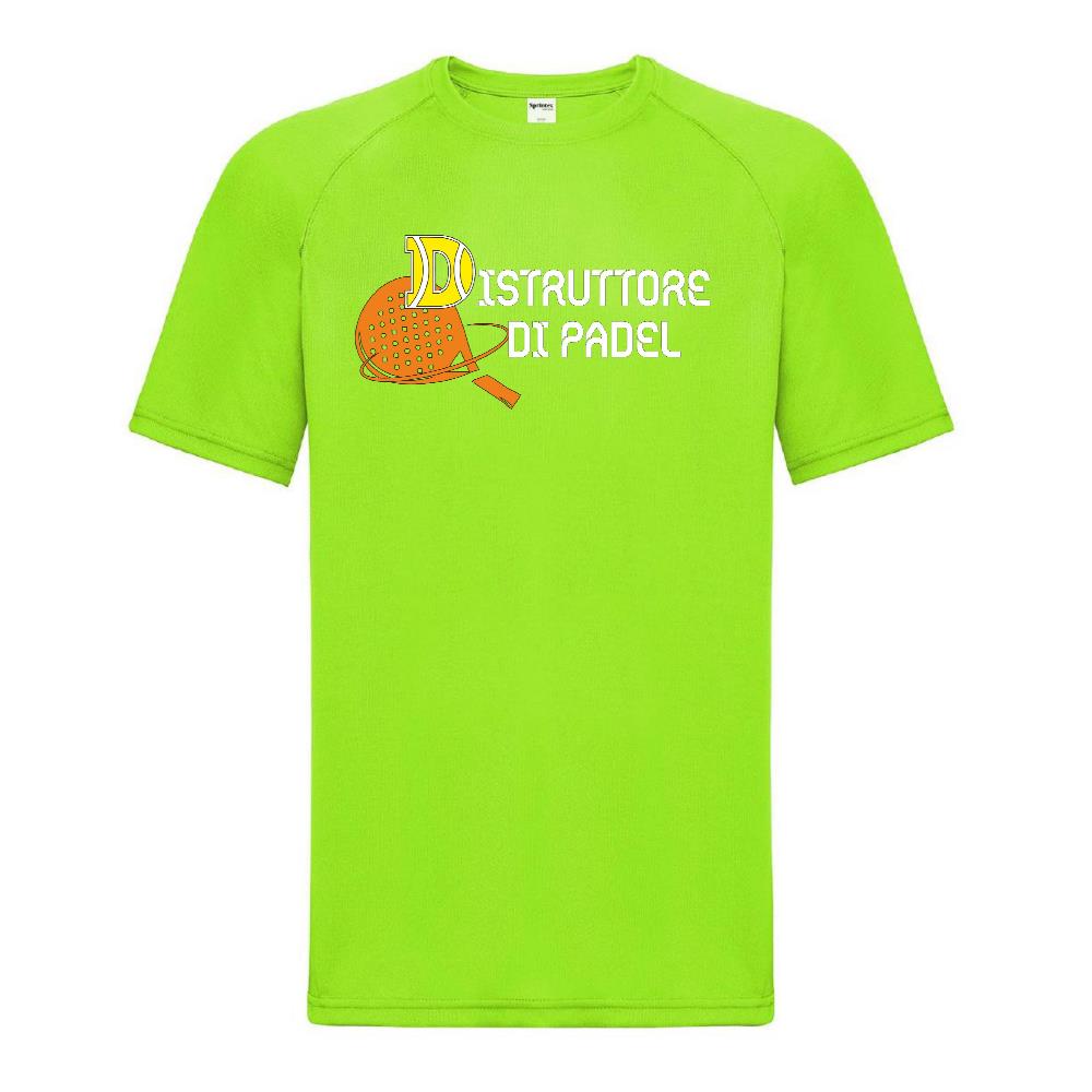 Maglia Tecnica “Distruttore di Padel” T-Shirt Sportiva Maniche Corte Personalizzabile Con Nome PS 37717-001