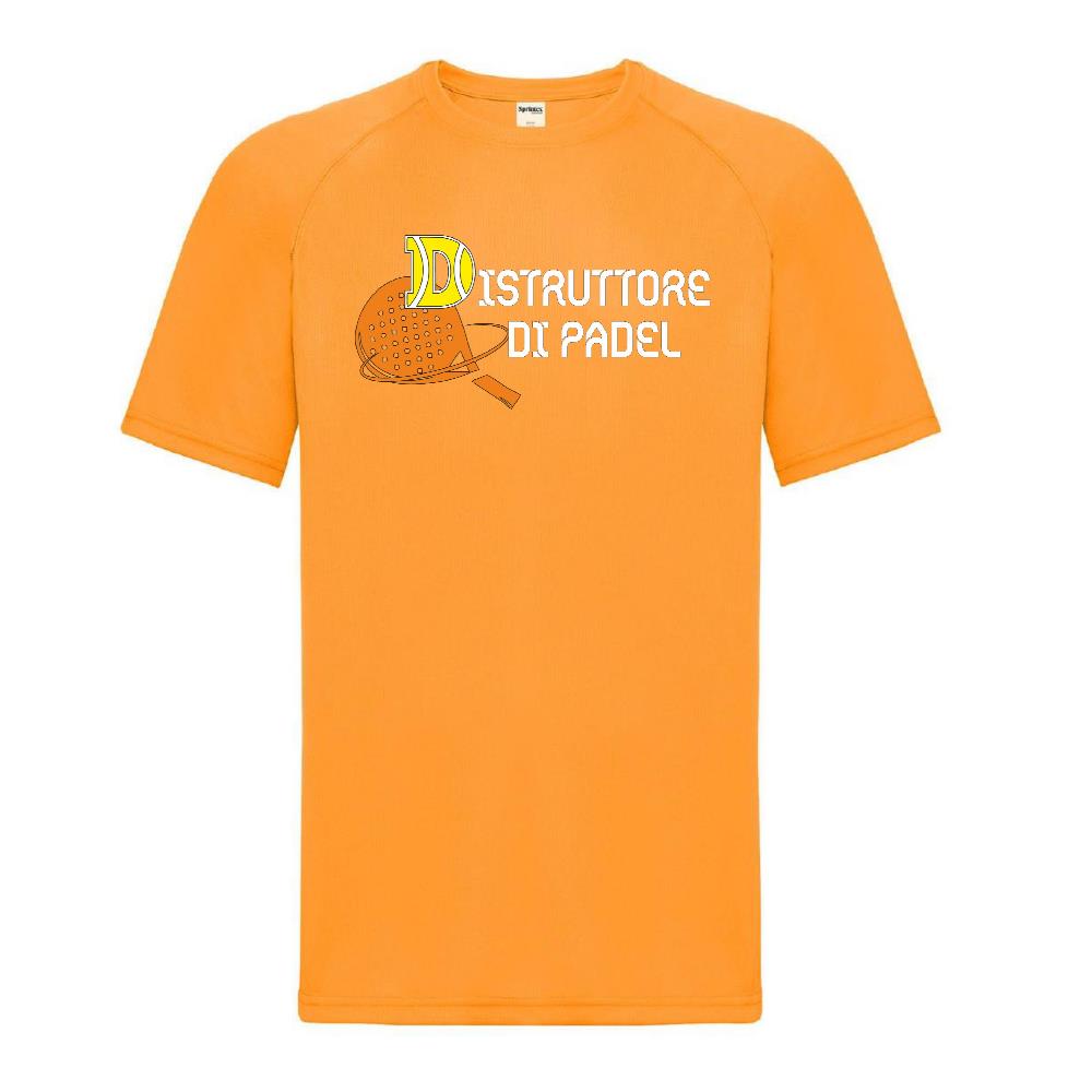 Maglia Tecnica “Distruttore di Padel” T-Shirt Sportiva Maniche Corte Personalizzabile Con Nome PS 37717-001