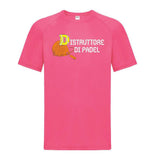 Maglia Tecnica “Distruttore di Padel” T-Shirt Sportiva Maniche Corte Personalizzabile Con Nome PS 37717-001