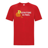 Maglia Tecnica “Distruttore di Padel” T-Shirt Sportiva Maniche Corte Personalizzabile Con Nome PS 37717-001