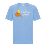 Maglia Tecnica “Distruttore di Padel” T-Shirt Sportiva Maniche Corte Personalizzabile Con Nome PS 37717-001