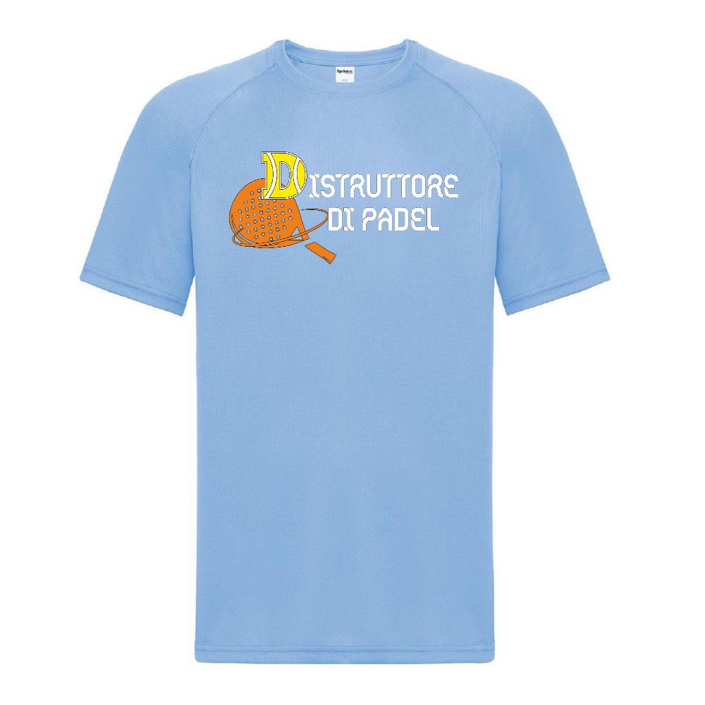 Maglia Tecnica “Distruttore di Padel” T-Shirt Sportiva Maniche Corte Personalizzabile Con Nome PS 37717-001
