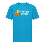 Maglia Tecnica “Distruttore di Padel” T-Shirt Sportiva Maniche Corte Personalizzabile Con Nome PS 37717-001
