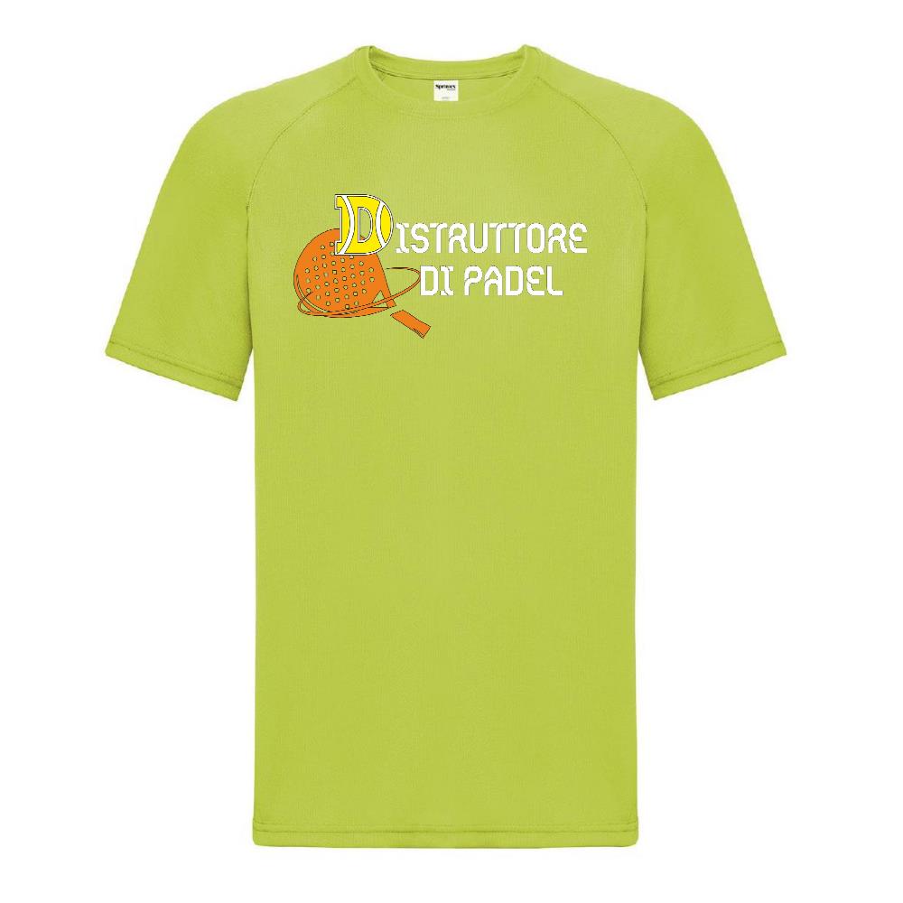 Maglia Tecnica “Distruttore di Padel” T-Shirt Sportiva Maniche Corte Personalizzabile Con Nome PS 37717-001