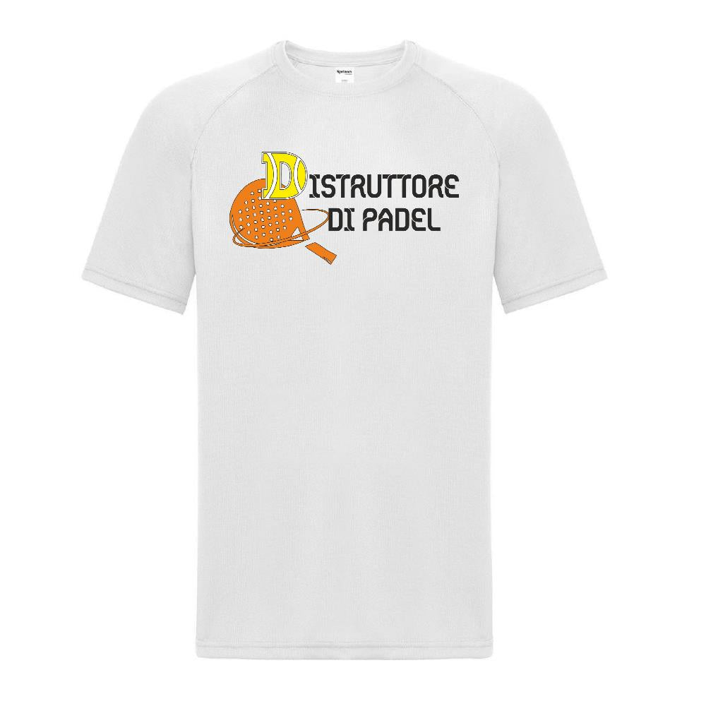 Maglia Tecnica “Distruttore di Padel” T-Shirt Sportiva Maniche Corte Personalizzabile Con Nome PS 37717-001
