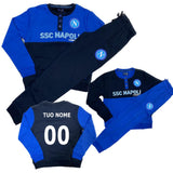 Pigiama SSC Napoli Ufficiale Caldo Cotone Interlock Ragazzo / Uomo – PS 41418