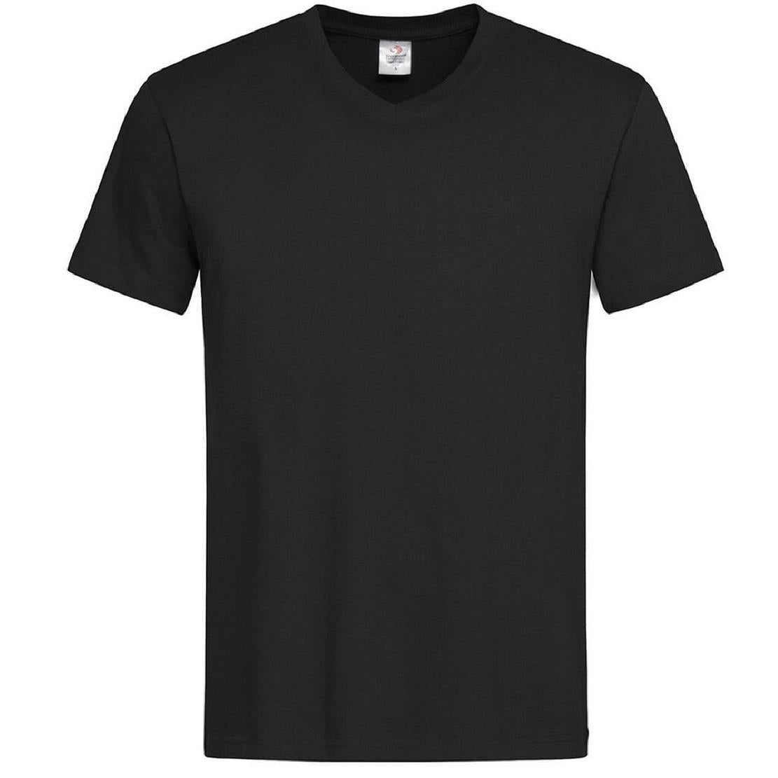 T-Shirt Uomo V-Nek Maglia Manica Corta Collo a V Stedman Maglietta Adulto Unisex Personalizzabile PS 33745