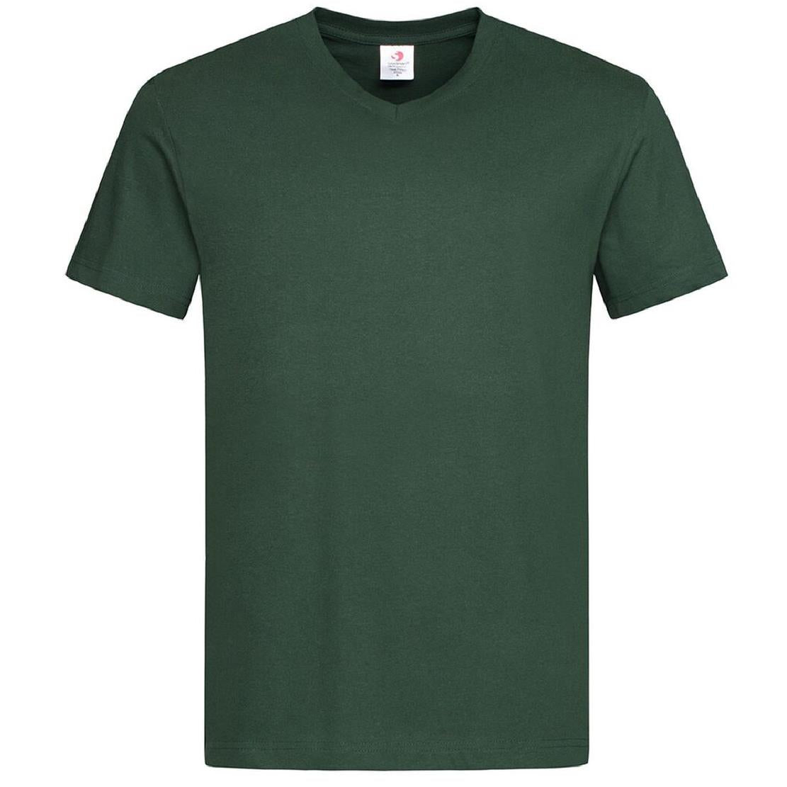 T-Shirt Uomo V-Nek Maglia Manica Corta Collo a V Stedman Maglietta Adulto Unisex Personalizzabile PS 33745