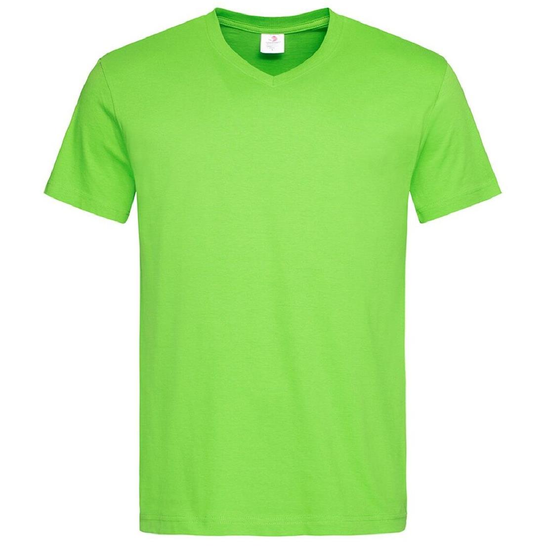 T-Shirt Uomo V-Nek Maglia Manica Corta Collo a V Stedman Maglietta Adulto Unisex Personalizzabile PS 33745