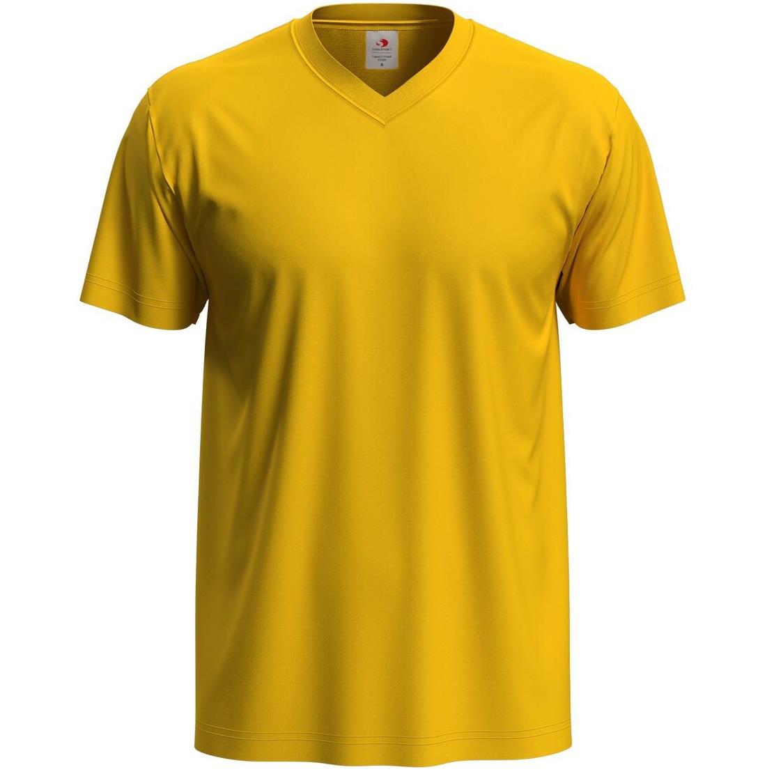 T-Shirt Uomo V-Nek Maglia Manica Corta Collo a V Stedman Maglietta Adulto Unisex Personalizzabile PS 33745