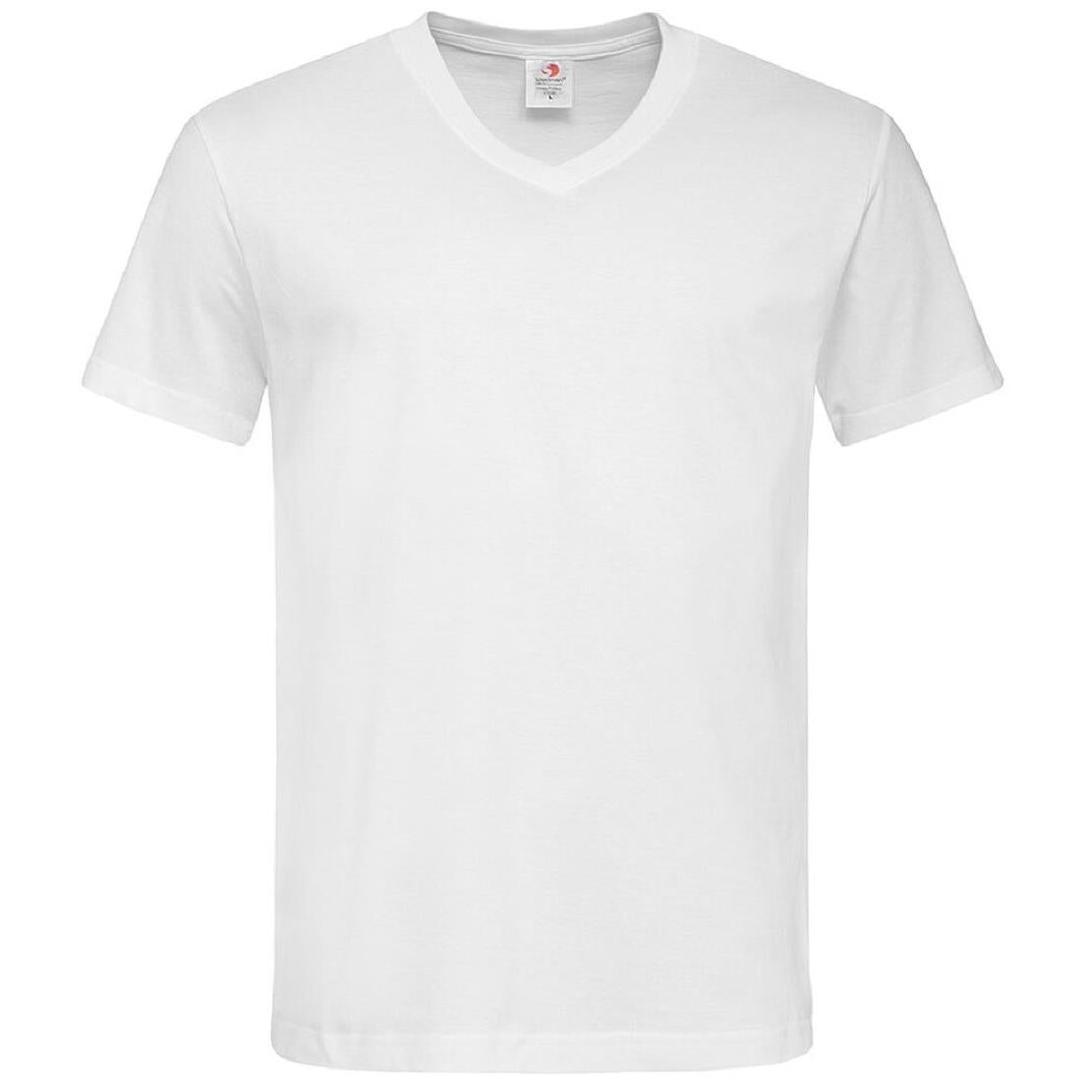 T-Shirt Uomo V-Nek Maglia Manica Corta Collo a V Stedman Maglietta Adulto Unisex Personalizzabile PS 33745