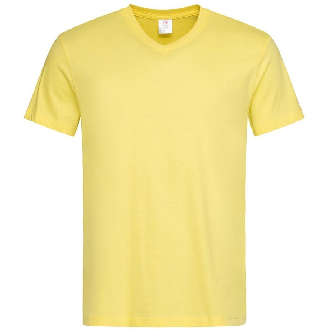 T-Shirt Uomo V-Nek Maglia Manica Corta Collo a V Stedman Maglietta Adulto Unisex Personalizzabile PS 33745