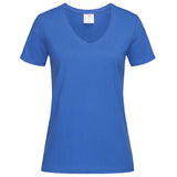 T-Shirt Donna V-Nek Maglia Manica Corta Collo a V Stedman Maglietta Adulto Unisex Personalizzabile PS 33746