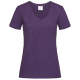 T-Shirt Donna V-Nek Maglia Manica Corta Collo a V Stedman Maglietta Adulto Unisex Personalizzabile PS 33746