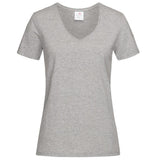 T-Shirt Donna V-Nek Maglia Manica Corta Collo a V Stedman Maglietta Adulto Unisex Personalizzabile PS 33746