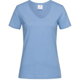 T-Shirt Donna V-Nek Maglia Manica Corta Collo a V Stedman Maglietta Adulto Unisex Personalizzabile PS 33746