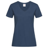T-Shirt Donna V-Nek Maglia Manica Corta Collo a V Stedman Maglietta Adulto Unisex Personalizzabile PS 33746
