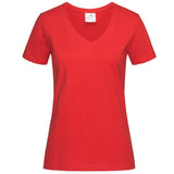 T-Shirt Donna V-Nek Maglia Manica Corta Collo a V Stedman Maglietta Adulto Unisex Personalizzabile PS 33746
