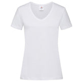 T-Shirt Donna V-Nek Maglia Manica Corta Collo a V Stedman Maglietta Adulto Unisex Personalizzabile PS 33746