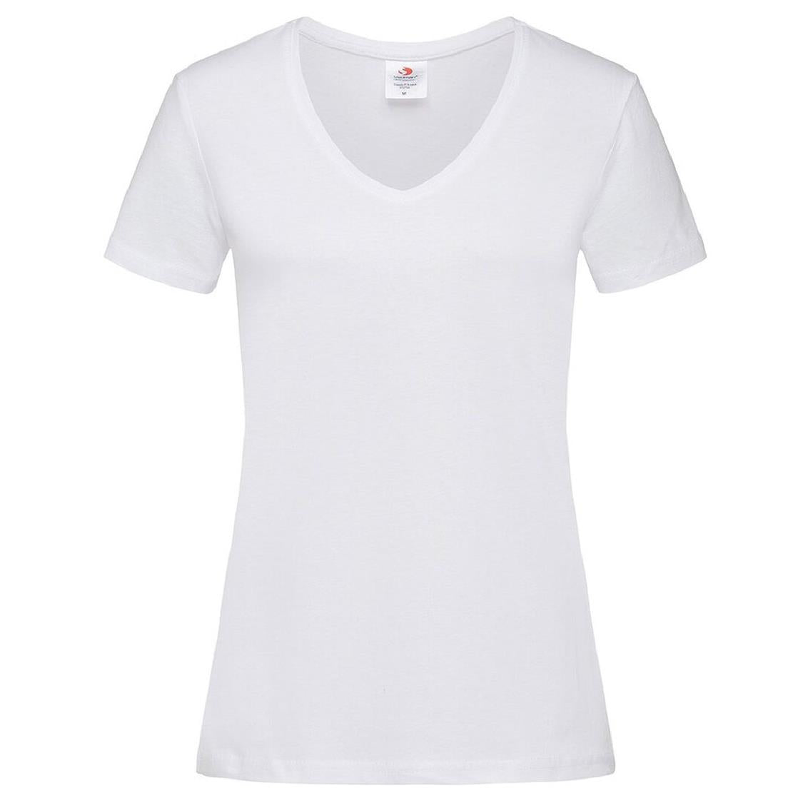 T-Shirt Donna V-Nek Maglia Manica Corta Collo a V Stedman Maglietta Adulto Unisex Personalizzabile PS 33746