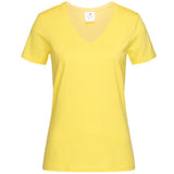 T-Shirt Donna V-Nek Maglia Manica Corta Collo a V Stedman Maglietta Adulto Unisex Personalizzabile PS 33746