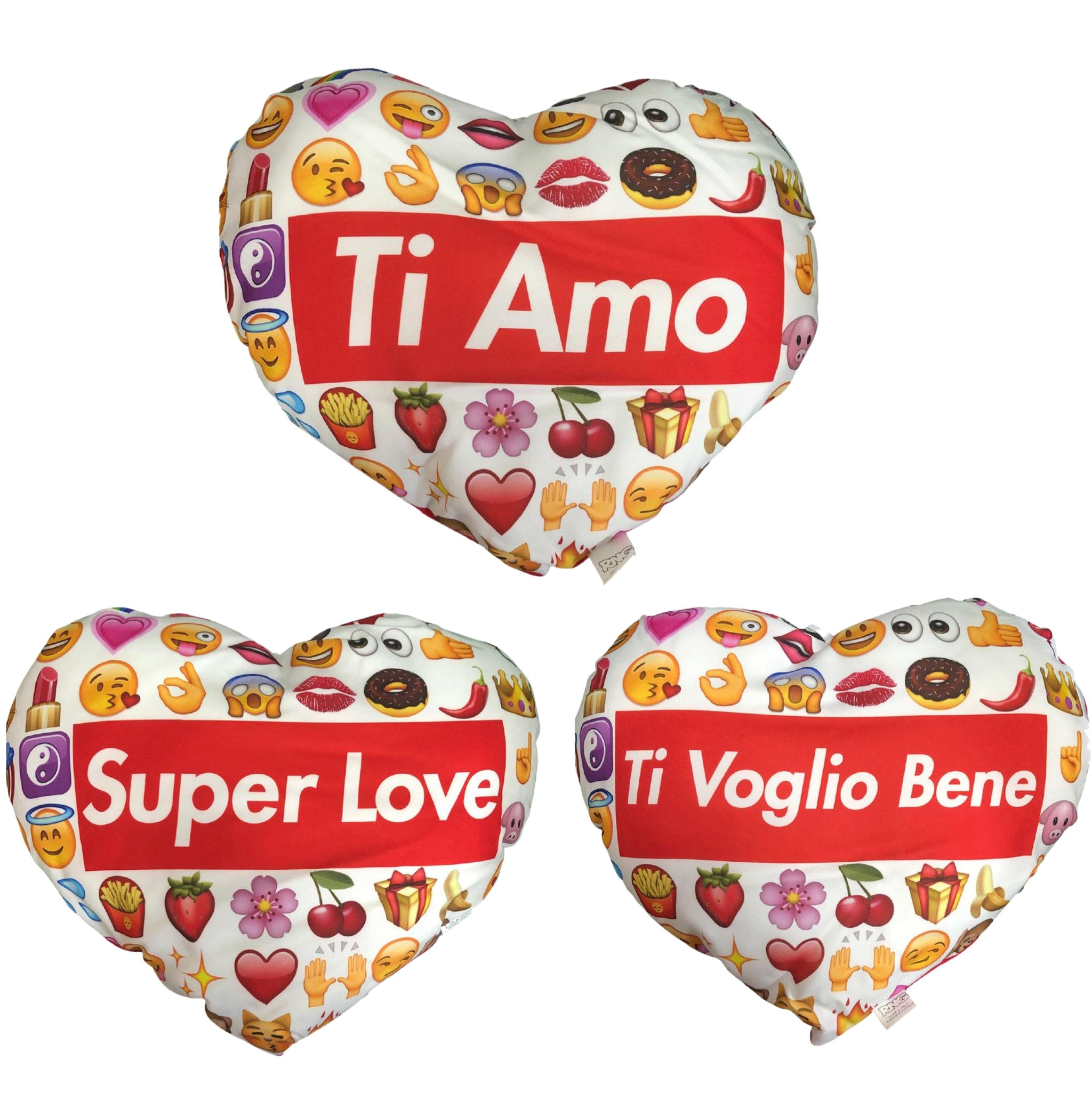 Cuscino Cuore Emoji “Ti Amo” – Idea Regalo San Valentino – 35 x 25 cm – PS 21182