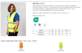 Gilet Alta Visibilità Arancio Giallo Fluo BS700 Personalizzabile Con Stampe – PS 02160