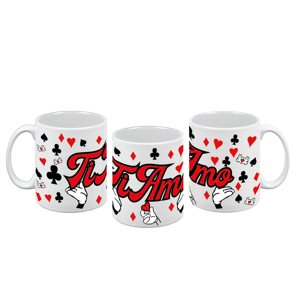 Tazza Regalo “Ti Amo / I Love You / T.V.T.B.” – Cuore Alato – San Valentino – PS 09370-2009