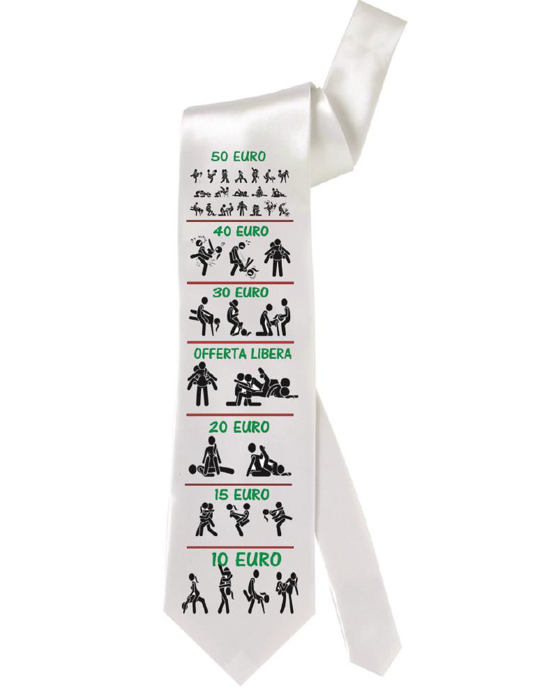 Cravatta Da Taglio Sposo Kamasutra Scherzo Matrimonio Gadget Idea Regalo PS 05197-001