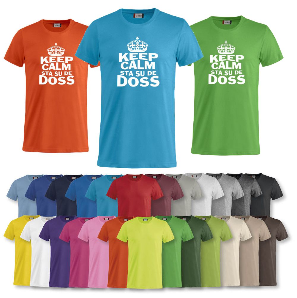 T-Shirt “Keep Calm Sta Su De Doss” Uomo e Bambino – Maglietta Simpatica con Stampa – PS 27431-A010