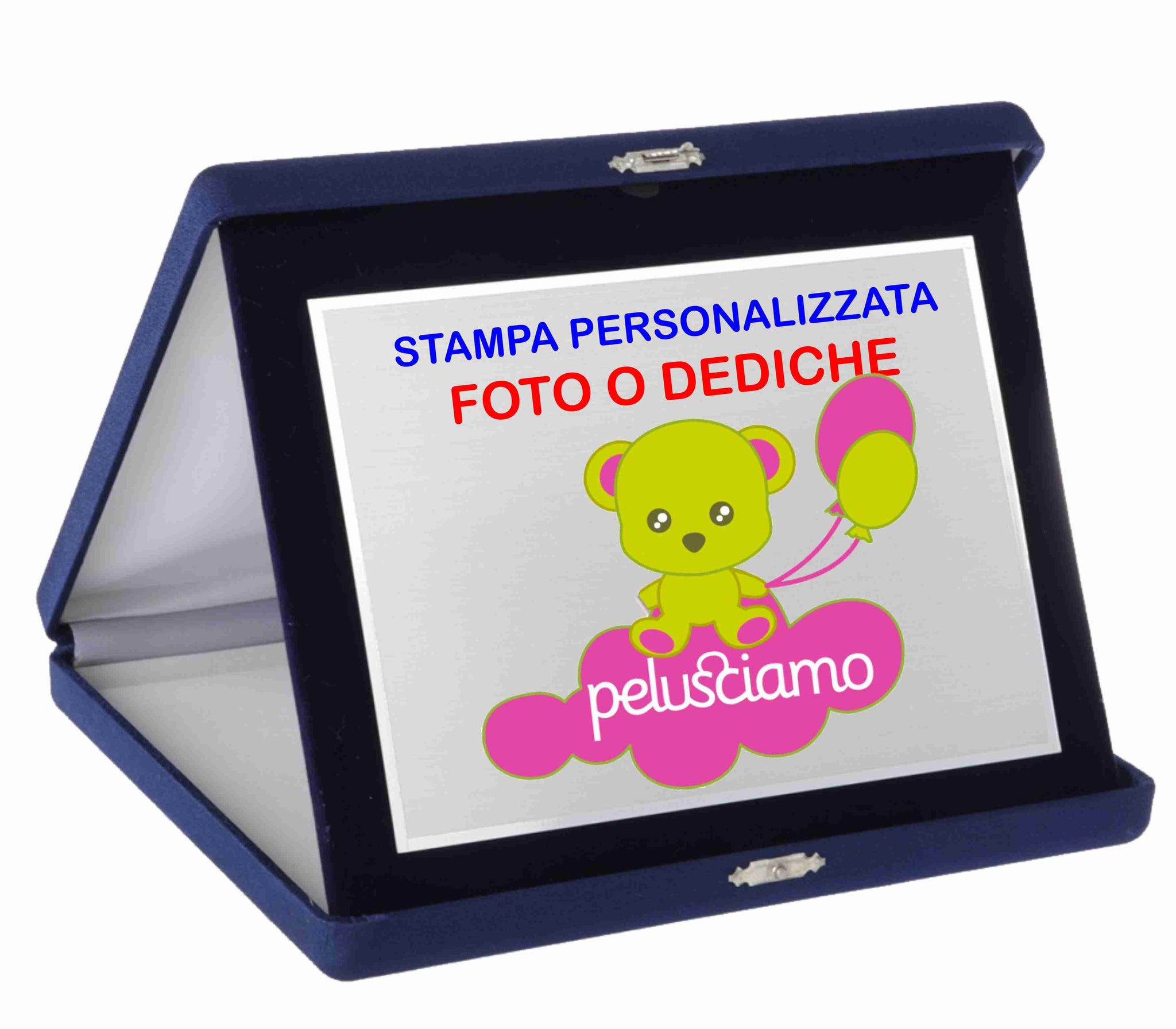 Targa Commemorativa Personalizzabile – Orizzonatale 3 Misure - Foto e Dediche PS 14053