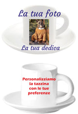 Tazzina da Caffè in Ceramica Personalizzabile con Piattino – PS 10531