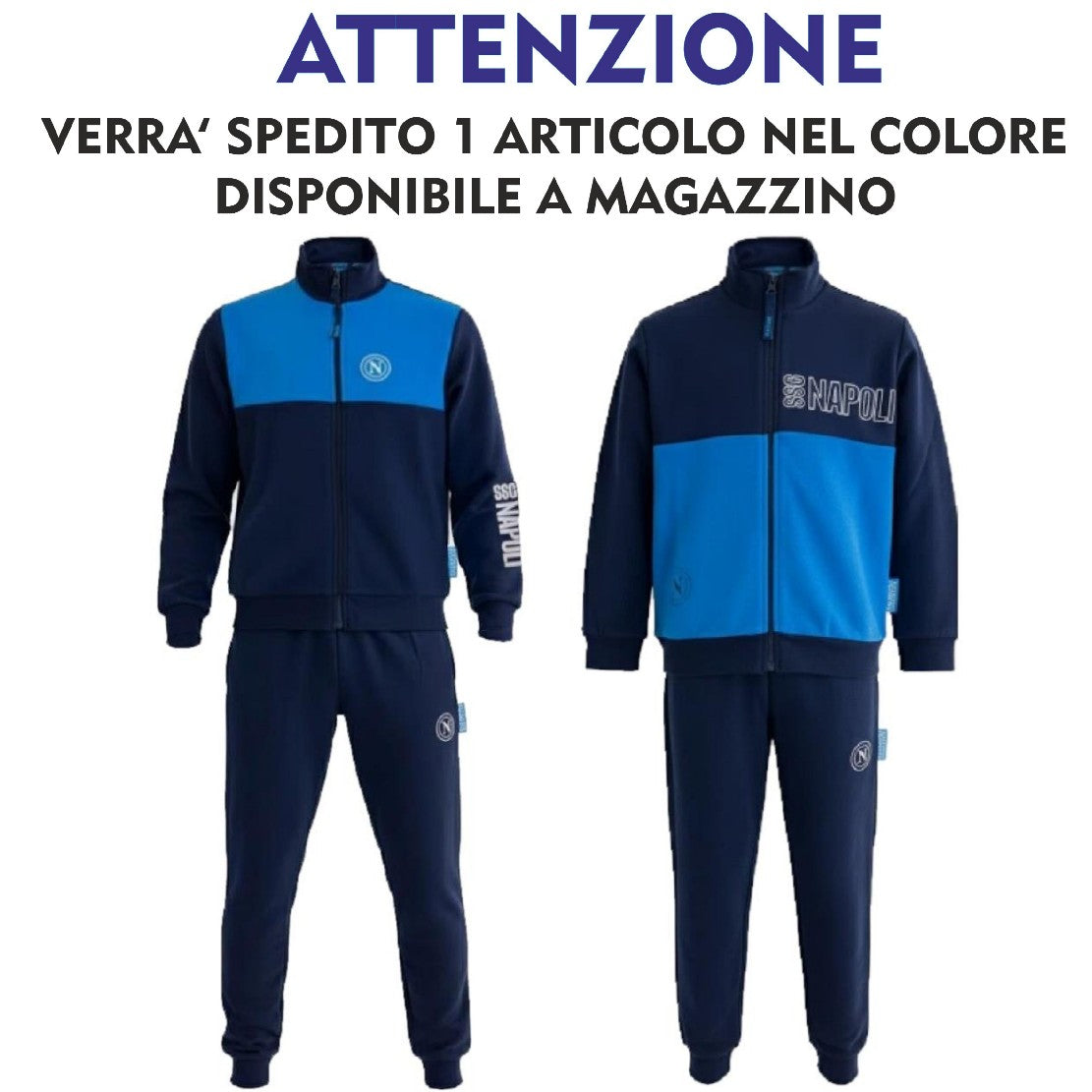 Pigiama SSC Napoli Calcio Cotone Interlock Personalizzabile – PS 46669 -BS