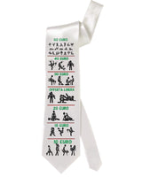 Cravatta In Raso Bianca Personalizzabile Con Foto o Frasi 100% Poliestere PS 05197 PRS