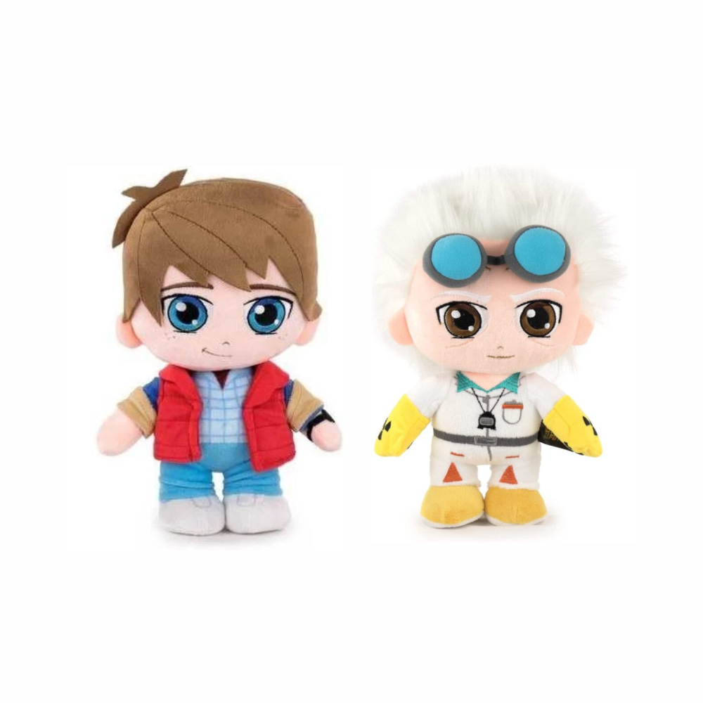 Peluche Ritorno al Futuro Doc Brown / Marty McFly 26 cm PS 37141