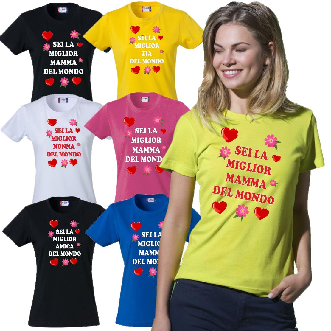 T-Shirt Donna “Sei la Migliore ... del Mondo” – Idea Regalo per Mamma, Zia, Nonna o Amica – PS 28870-001 PRS