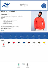 T-Shirt Uomo a Manica Lunga JHK Personalizzabile con Stampe PS 36124