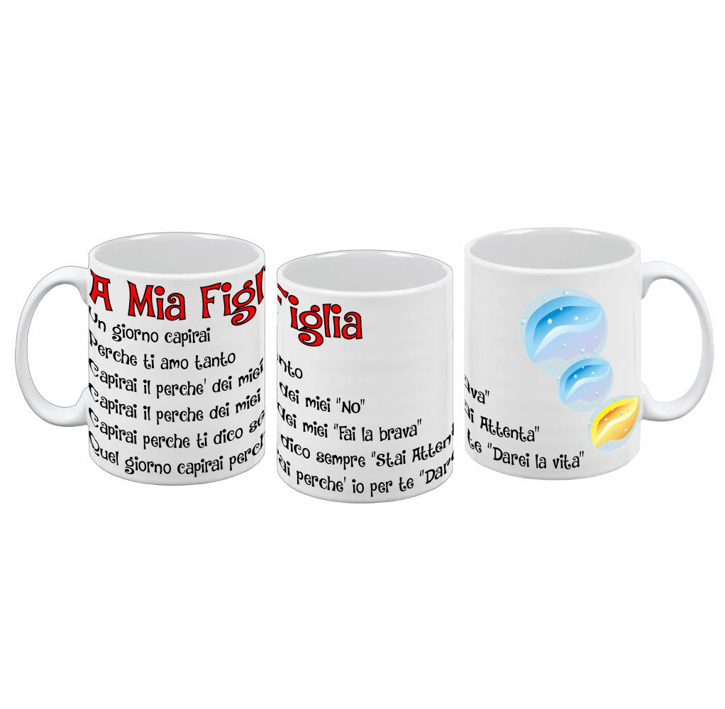 Tazza in Ceramica “A mia mamma/A mio papà/A mio figlio/A mia figlia” – Tazza Personalizzata PS 09370-3045