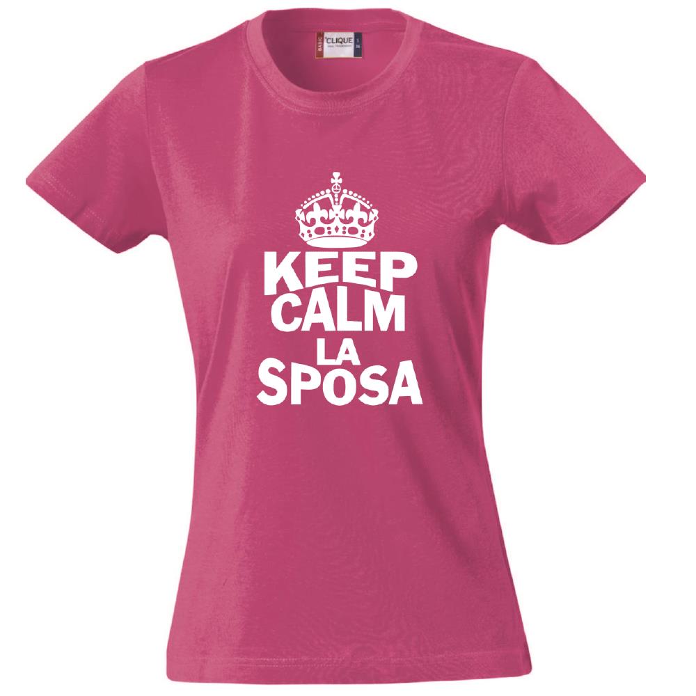 T-Shirt Donna “Keep Calm” – La Sposa / Amica della Sposa / Mamma della Sposa – PS 28870-009 PRS