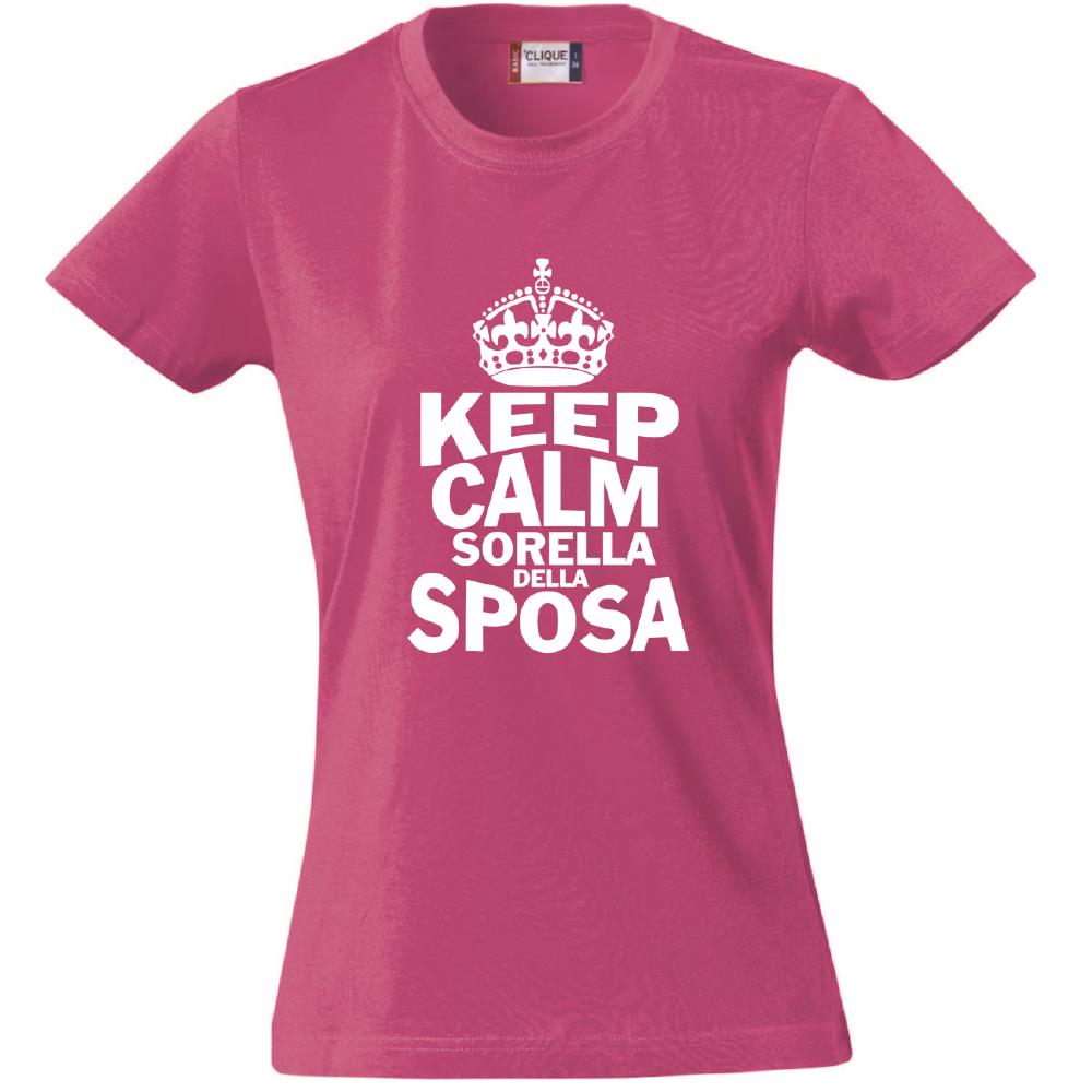 T-Shirt Donna “Keep Calm” – La Sposa / Amica della Sposa / Mamma della Sposa – PS 28870-009 PRS