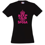 T-Shirt Donna “Keep Calm” – La Sposa / Amica della Sposa / Mamma della Sposa – PS 28870-009 PRS