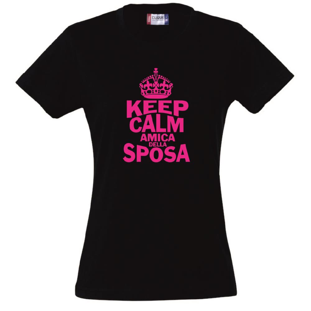 T-Shirt Donna “Keep Calm” – La Sposa / Amica della Sposa / Mamma della Sposa – PS 28870-009 PRS