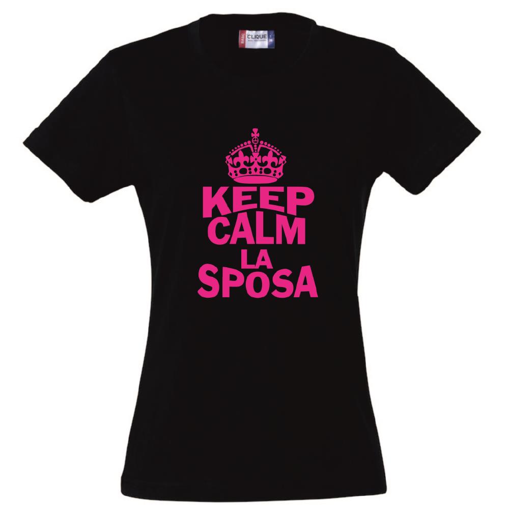 T-Shirt Donna “Keep Calm” – La Sposa / Amica della Sposa / Mamma della Sposa – PS 28870-009 PRS