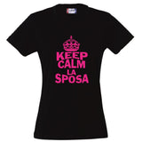 T-Shirt Donna “Keep Calm” – La Sposa / Amica della Sposa / Mamma della Sposa – PS 28870-009 PRS