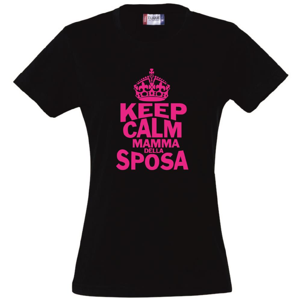 T-Shirt Donna “Keep Calm” – La Sposa / Amica della Sposa / Mamma della Sposa – PS 28870-009 PRS