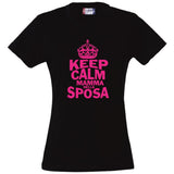 T-Shirt Donna “Keep Calm” – La Sposa / Amica della Sposa / Mamma della Sposa – PS 28870-009 PRS