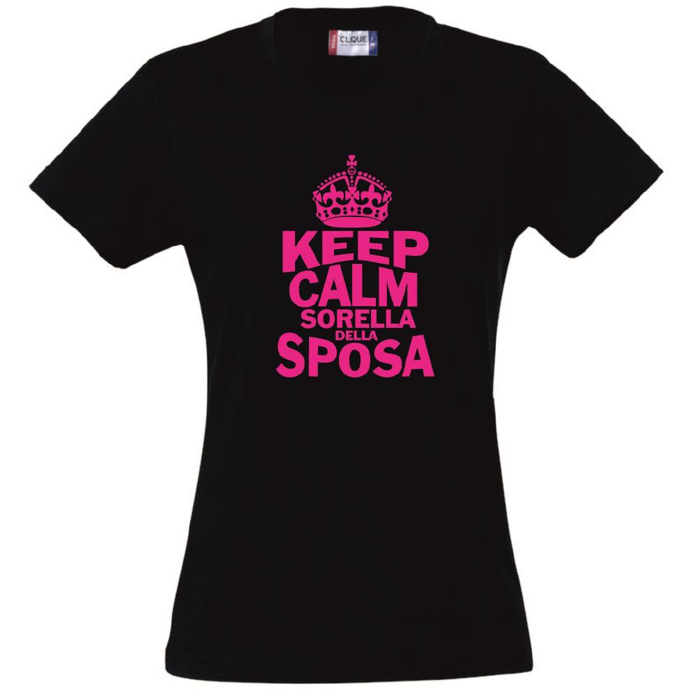 T-Shirt Donna “Keep Calm” – La Sposa / Amica della Sposa / Mamma della Sposa – PS 28870-009 PRS